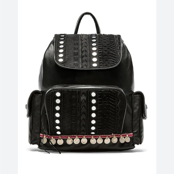 REVOLVE Handbags - Revolve Simone Camille the mirror leather backpack in black